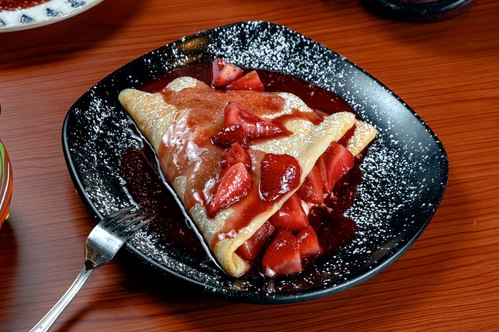 Crepa de Fresas Flameadas