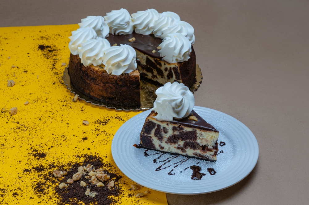 Pastel de Queso Brownie 