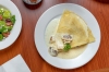 Crepa de Pollo Alfredo con Champiñones